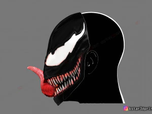 venom mask - marvel cosplay 3D Print Model