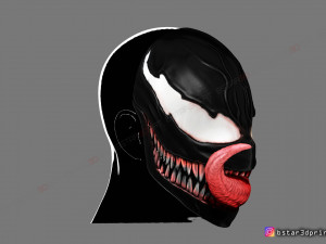 venom mask - marvel cosplay 3D-printmodel