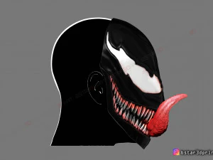 venom mask - marvel cosplay 3D Print Model