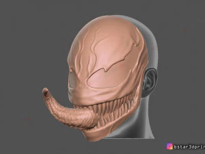 venom mask - marvel cosplay 3D Print Model