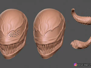 venom mask - marvel cosplay 3D Print Model