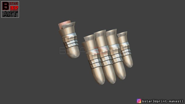 cloud finger armor - final fantasy vii remake ps4 for cosplay 3d print model 3D Print Model .c4d .max .obj .3ds .fbx .stl .blend 