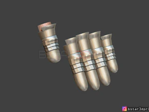 armadura de dedo de nuvem - final fantasy vii remake ps4 para cosplay modelo de impress&atilde;o 3D Modelo de Impressão 3D