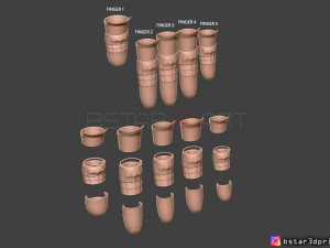 cloud finger armor - final fantasy vii remake ps4 for cosplay 3d print model 3D Print Model
