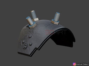 cloud shoulder armor - final fantasy vii remake ps4 3d print model Modelo de impresión 3D
