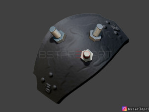 cloud shoulder armor - final fantasy vii remake ps4 3d print model Modelo de impresión 3D
