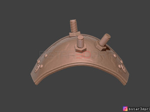cloud shoulder armor - final fantasy vii remake ps4 3d print model Modelo de impresión 3D