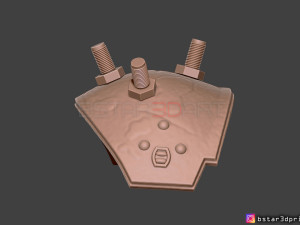 cloud shoulder armor - final fantasy vii remake ps4 3d print model Modelo de impresión 3D