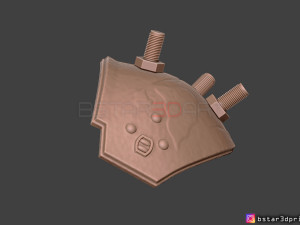cloud shoulder armor - final fantasy vii remake ps4 3d print model Modelo de impresión 3D