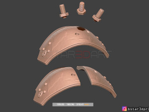 cloud shoulder armor - final fantasy vii remake ps4 3d print model Modelo de impresión 3D