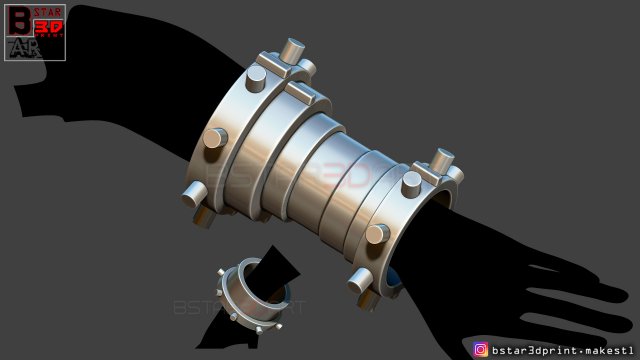 cloud arm armor - final fantasy vii remake ps4 3d print model 3D-printmodel .c4d .max .obj .3ds .fbx .stl .blend 