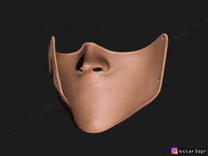face mask - samurai covid mask -hannya mask cosplay 3d print model 3D-Druckmodell