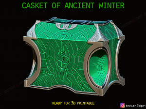 casket of ancient winter - marvel comic 3d print model Modello di stampa 3D