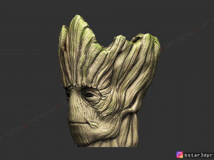 groot vase - guardians of the galaxy - marvel comics 3d print model 3Dプリントモデル
