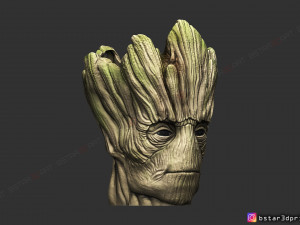 groot vase - guardians of the galaxy - marvel comics 3d print model 3Dプリントモデル
