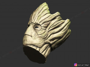 groot vase - guardians of the galaxy - marvel comics 3d print model 3Dプリントモデル