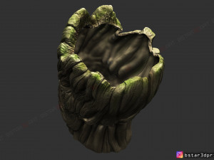 groot vase - guardians of the galaxy - marvel comics 3d print model 3Dプリントモデル