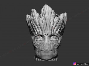 groot vase - guardians of the galaxy - marvel comics 3d print model 3Dプリントモデル