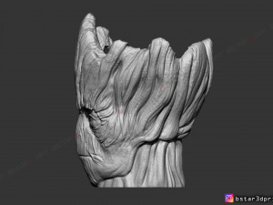 groot vase - guardians of the galaxy - marvel comics 3d print model 3Dプリントモデル