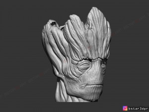 groot vase - guardians of the galaxy - marvel comics 3d print model 3Dプリントモデル