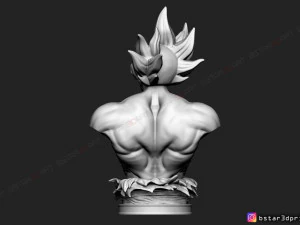 goku ultra instinct bust - dragon ball super 3d print model 3D Print Model