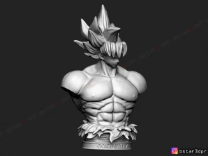 goku ultra instinct bust - dragon ball super 3d print model 3D Print Model