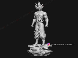 goku ultra instinct - high quality - dragon ball super 3d print model 3Dプリントモデル