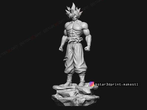 goku ultra instinct - high quality - dragon ball super 3d print model 3D Print Model