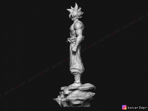 goku ultra instinct - high quality - dragon ball super 3d print model 3Dプリントモデル