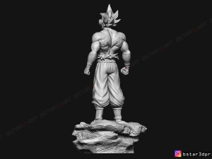 goku ultra instinct - high quality - dragon ball super 3d print model 3Dプリントモデル