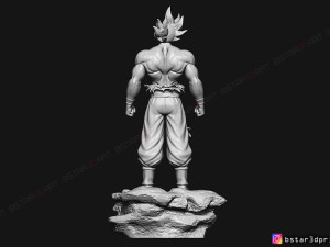 goku ultra instinct - high quality - dragon ball super 3d print model 3Dプリントモデル
