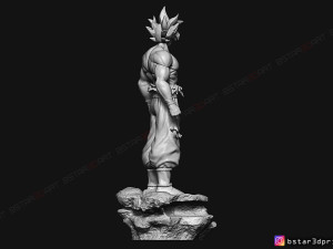 goku ultra instinct - high quality - dragon ball super 3d print model 3Dプリントモデル