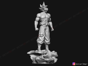 goku ultra instinct - high quality - dragon ball super 3d print model 3Dプリントモデル