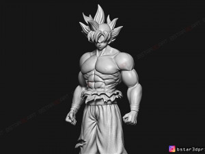 goku ultra instinct - high quality - dragon ball super 3d print model 3Dプリントモデル