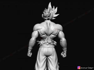 goku ultra instinct - high quality - dragon ball super 3d print model 3Dプリントモデル