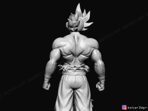 goku ultra instinct - high quality - dragon ball super 3d print model 3D Print Model