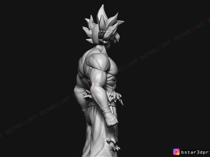 goku ultra instinct - high quality - dragon ball super 3d print model 3Dプリントモデル