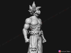 goku ultra instinct - high quality - dragon ball super 3d print model 3Dプリントモデル