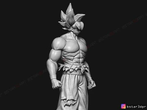 goku ultra instinct - high quality - dragon ball super 3d print model 3D Print Model