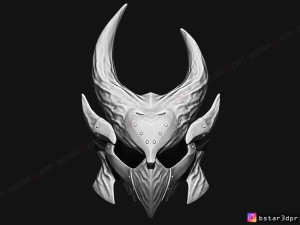 skyrim daedric helmet -the elder scrolls masks 3d print model 3D-printmodel