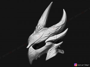 skyrim daedric helmet -the elder scrolls masks 3d print model 3D-printmodel