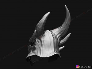 skyrim daedric helmet -the elder scrolls masks 3d print model 3D-printmodel