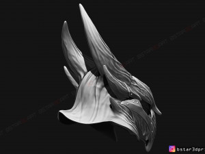 skyrim daedric helmet -the elder scrolls masks 3d print model 3D-printmodel