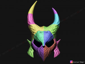 skyrim daedric helmet -the elder scrolls masks 3d print model 3D-printmodel