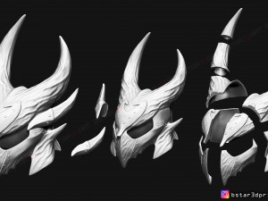skyrim daedric helmet -the elder scrolls masks 3d print model 3D-printmodel