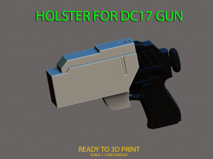 holster for dc17 - star wars 3D Print Model