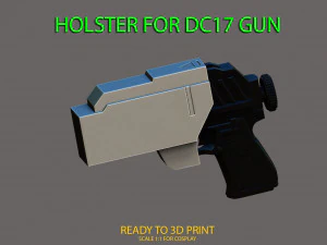 coldre para dc17 - star wars Modelo de Impressão 3D