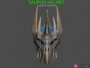 helm sauron - lord of the ring model cetak 3d Model Cetak 3D