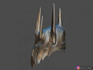 sauron helmet - lord of the rings 3d print model 3D Print Model