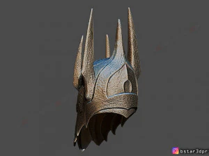 sauron helmet - lord of the rings 3d print model 3D Print Model